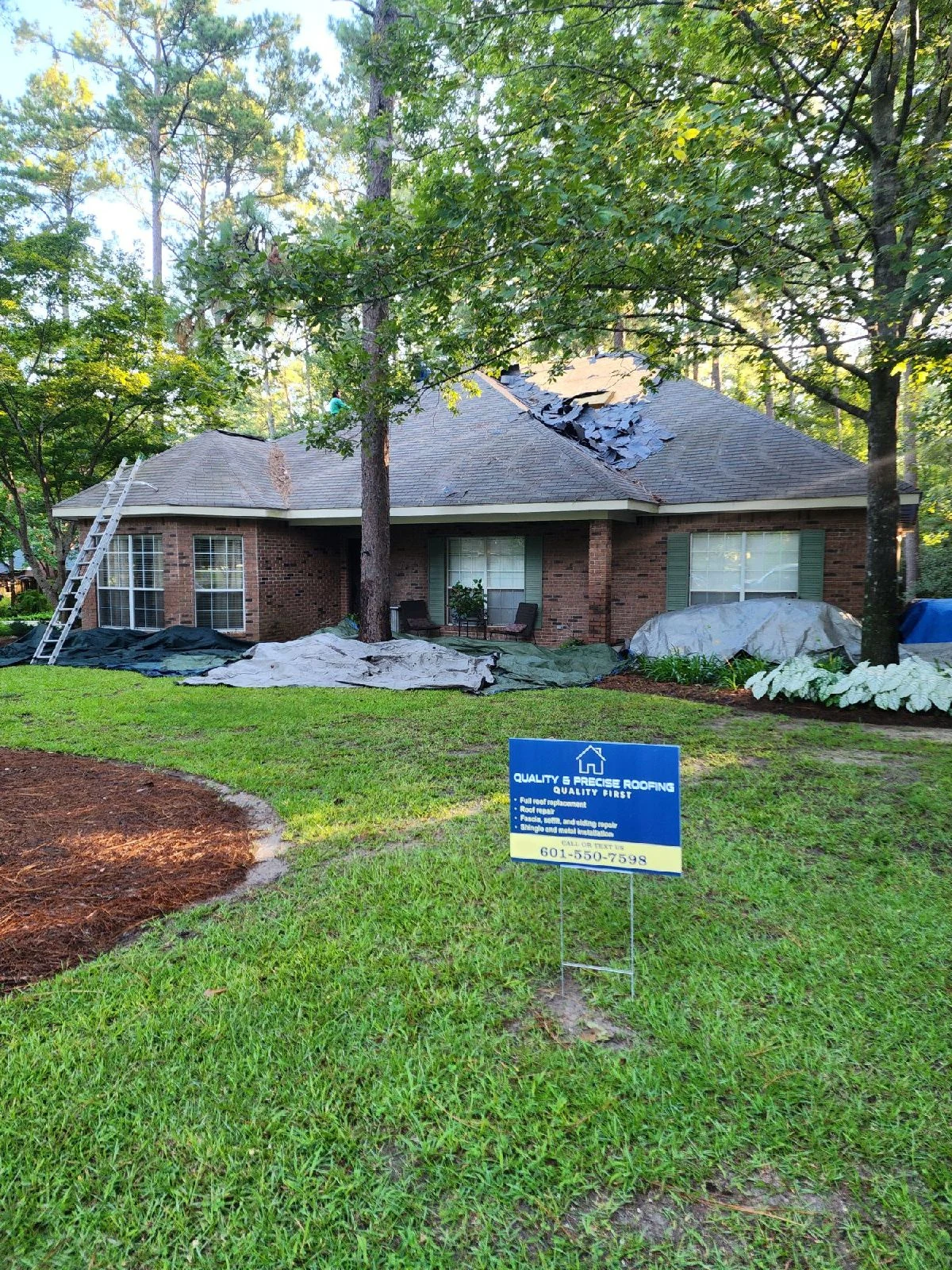 Quality & Precise Roofing storefront in Petal, MS